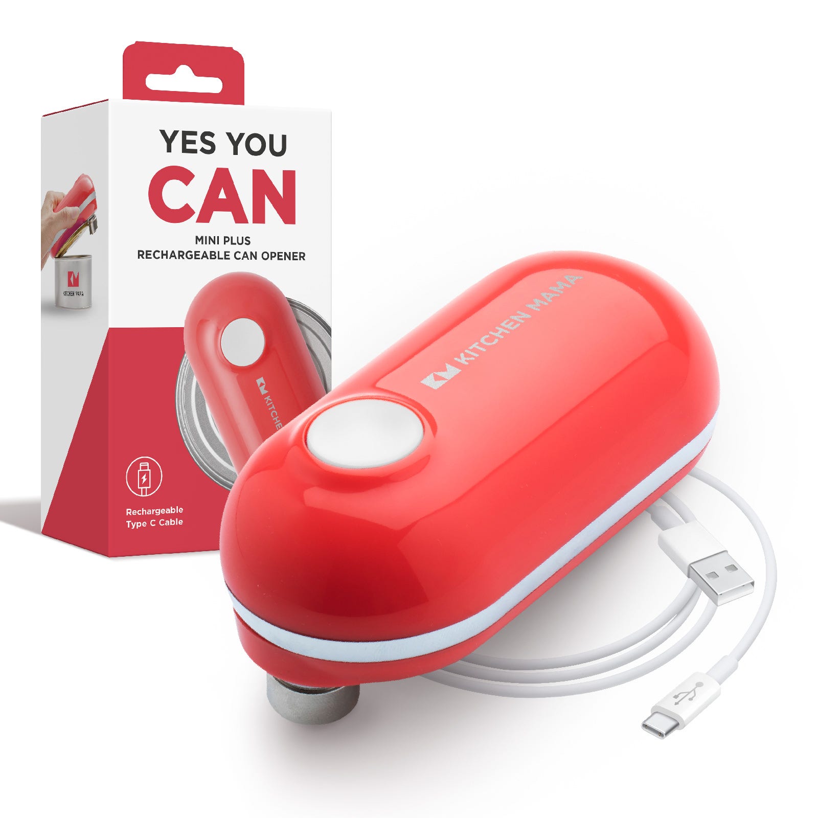 Mini Plus Can Opener | One-Press, Rechargeable, Smooth Edges