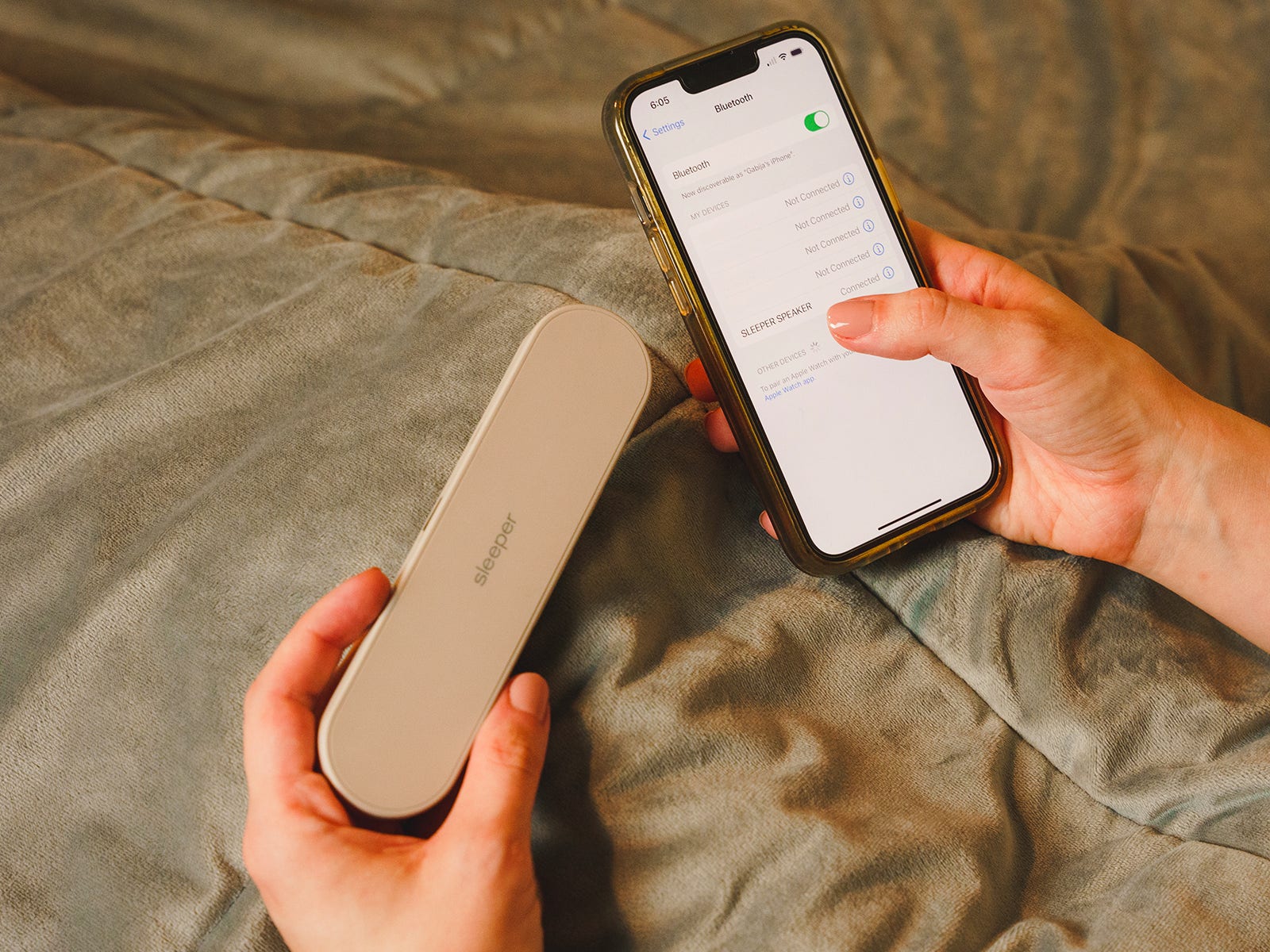Sleeper Pillow Bone-Conduction Wireless Speaker | Grommet