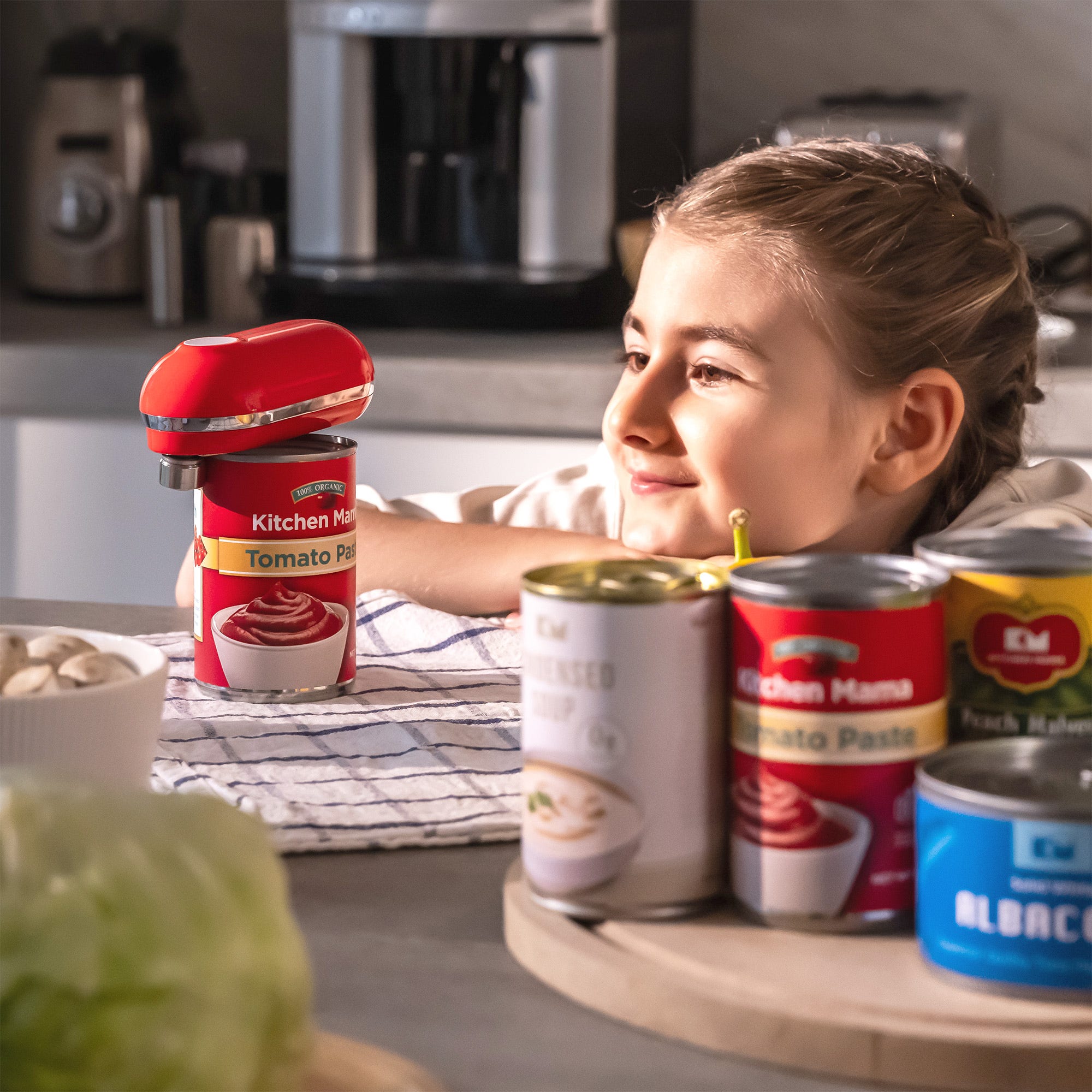 Mini Plus Can Opener | One-Press, Rechargeable, Smooth Edges | Grommet